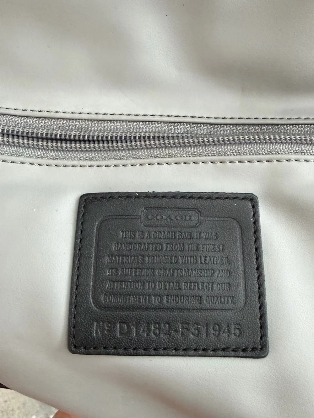 Coach tote signature